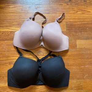 Soma Enbliss Front Close Racerback Bra Set Of 2 Size 34C Lot Black Mauve Pink